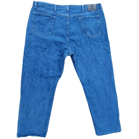 Wrangler Five Star Relaxed Fit Blue Denim Cotton Jeans - Picture 5 of 10